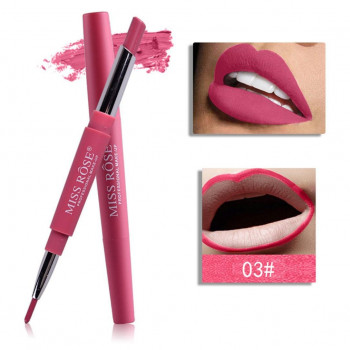 MISS ROSE® Lipliner 2in1 Lipstick (Plum Lush 05) Lippenstift - Lippenkonturliner