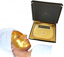Golden Face Collagen Gesichtsmaske mit Q10 und Hyaluronsäure 10er Set