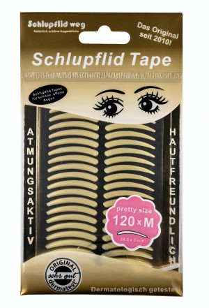 Schlupflid Tape&reg; "pretty size" (Gr&ouml;&szlig;e M) [120 St&uuml;ck] - transparent