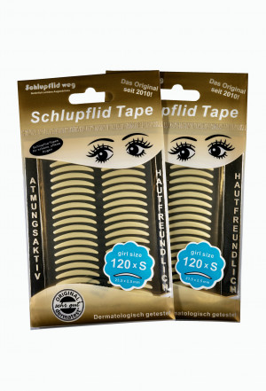 Schlupflid Tape&reg; "girl size" (Gr&ouml;&szlig;e S) [240 St&uuml;ck] im Doppelpack - transparent