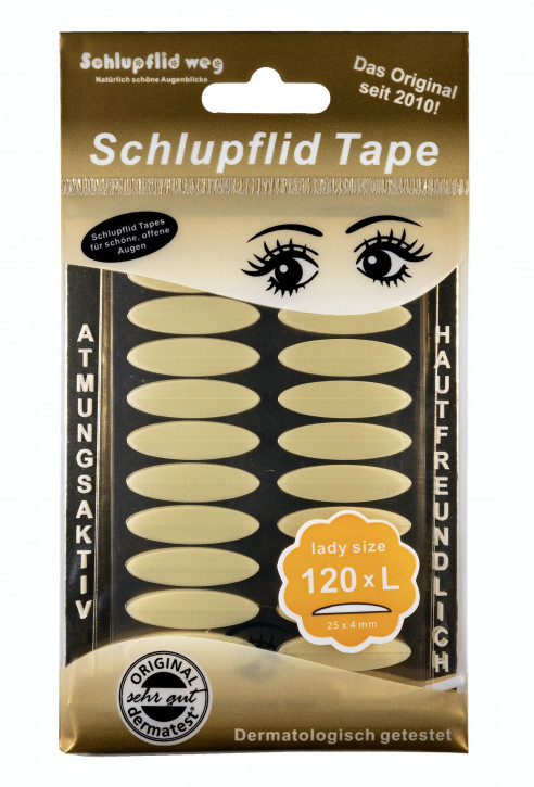 Schlupflid Tape&reg; "lady size" (Gr&ouml;&szlig;e L) [120 St&uuml;ck] - transparent