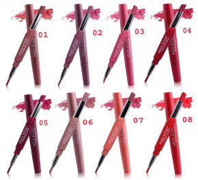 MISS ROSE® Lipliner 2in1 Lipstick (Spanish Pink 06) Lippenstift - Lippenkonturliner