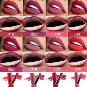 MISS ROSE® Lipliner 2in1 Lipstick (Flame 08) Lippenstift - Lippenkonturliner
